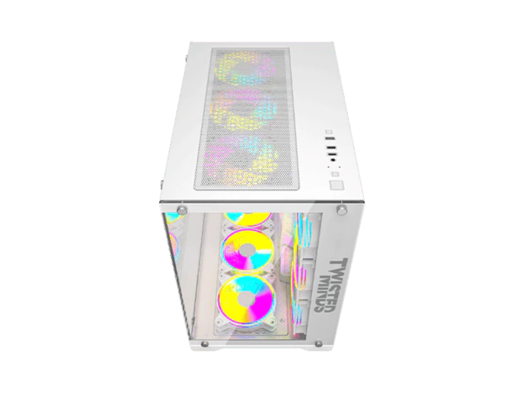 Twisted Minds Bullet-07 Mid Tower Gaming Case - White | Qatar Twisted Minds Bullet-07 Mid Tower Gaming Case - White | Qatar